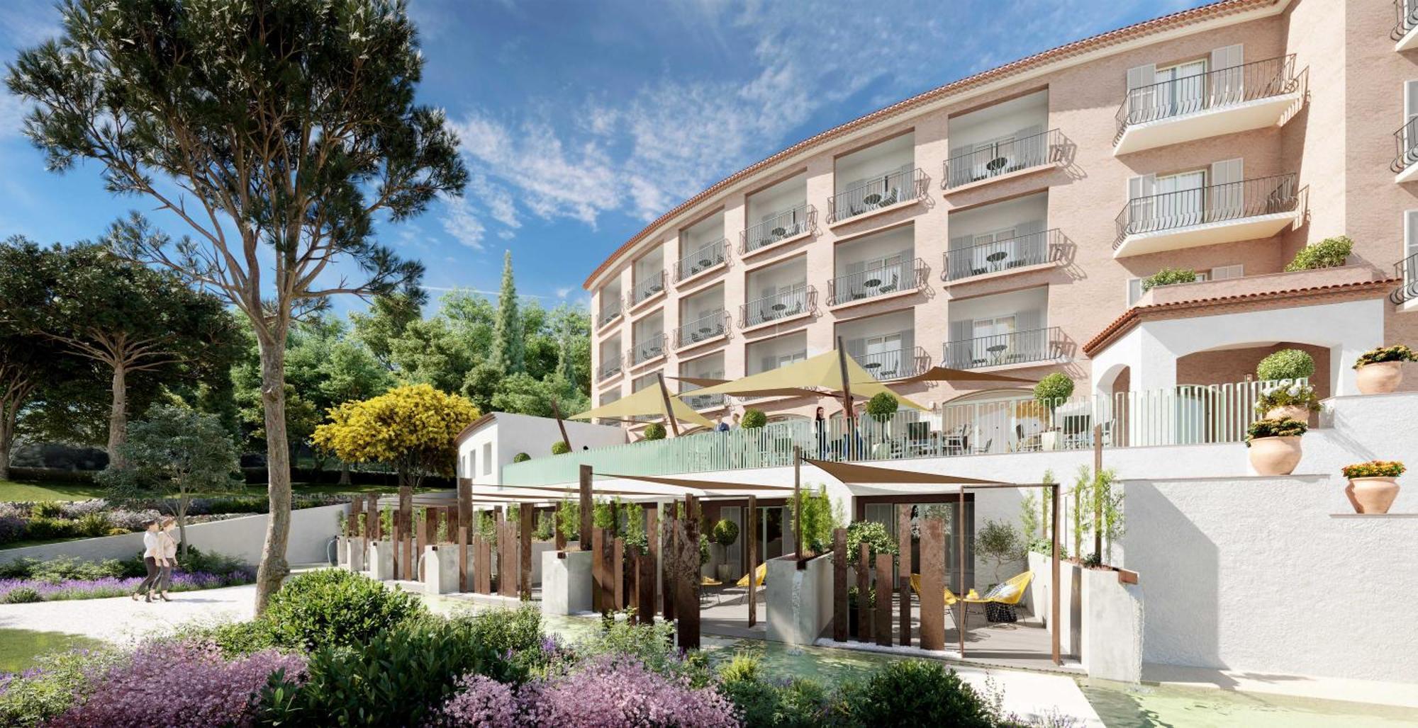 Hotel Du Parc Cavalaire Sur Mer Exteriör bild